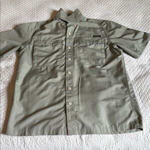 Eddie Bauer Green Checkered Shirt